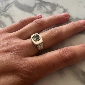 Handcrafted Sterling Silver + Aquamarine Ring